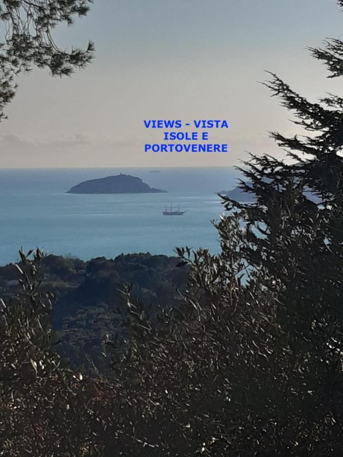 Il Mare Nel Bosco Appartamento Con Terrazza Nella Natura, Vista Mare, Lerici E Isole Eksteriør bilde